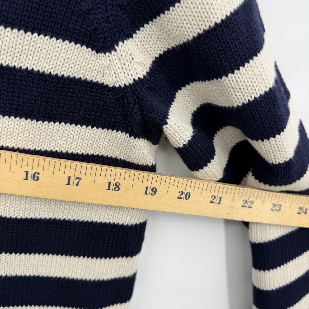 Gap‎ striped knit sweater dress in navy blue and white cotton blend fabric sz S - Picture 7 of 9